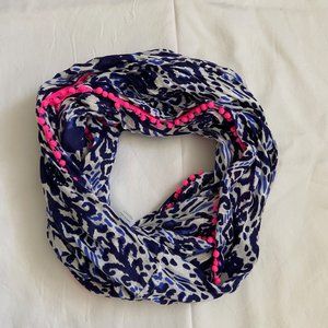 Women's Lilly Pulitzer Blue + Pink Infinity Scarf